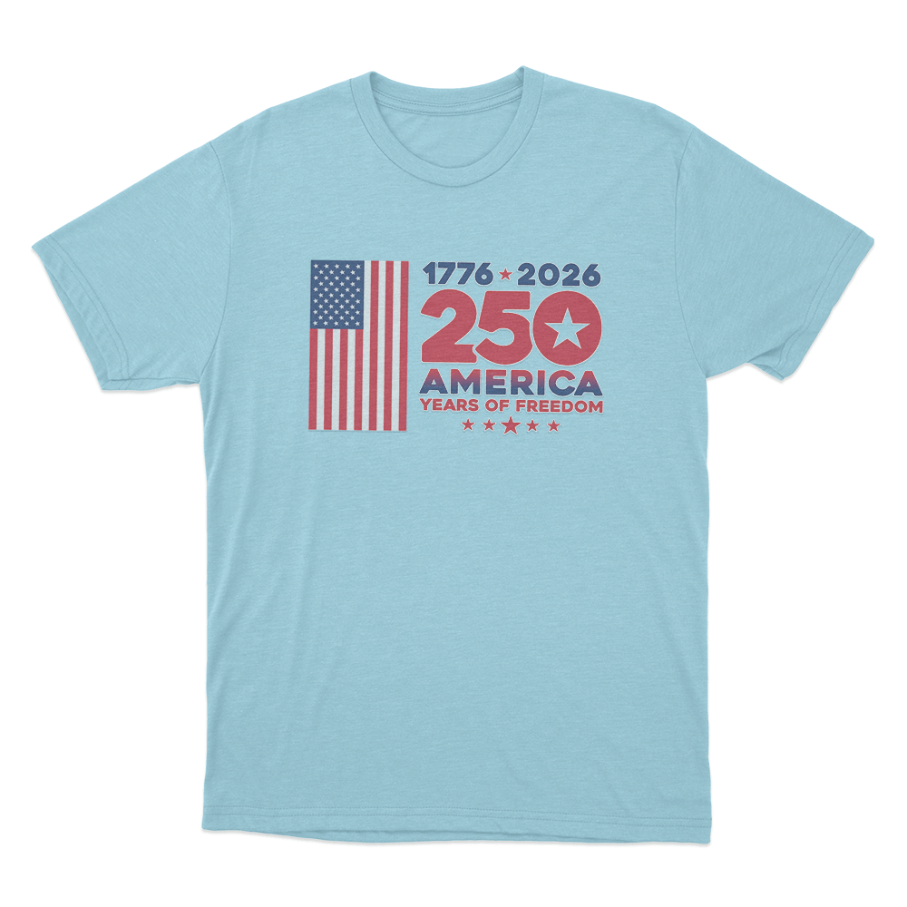 America 250Th Anniversary Unisex T Shirt Sky Blue America 250Th Anniversary Unisex T Shirt Sky Blue