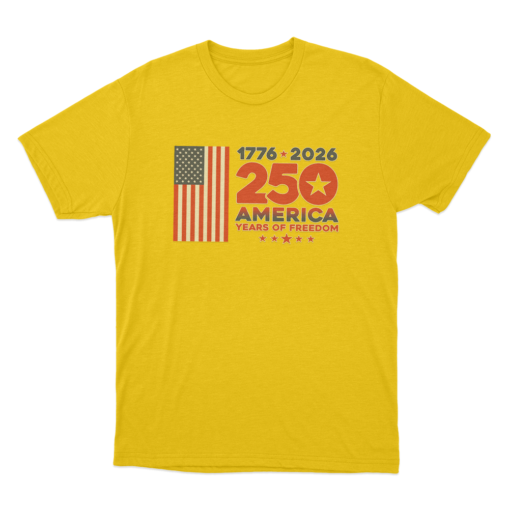 America 250Th Anniversary Unisex T Shirt Yellow America 250Th Anniversary Unisex T Shirt Yellow