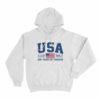 USA 250 Years Of Freedom Unisex Hoodie White