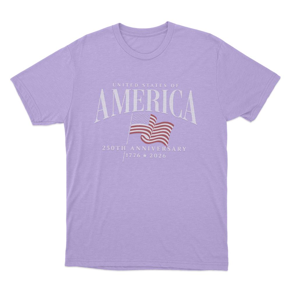 USA 250Th Anniversary Flag Unisex T Shirt Purple USA 250Th Anniversary Flag Unisex T Shirt Purple